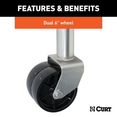 Image showing  Marine Jack with Dual 6 in. Wheels (1,500 lb., 10 in. Travel), 28155