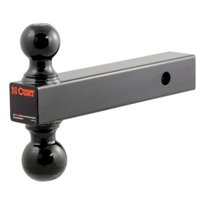CURT Multi-Ball Mount (2 in. Solid Shank, 2 in. & 2-5/16 in. Black Balls), 45660