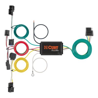 CURT Custom Wiring Harness, 4-Way Flat Output, Select Kia Forte, 56457