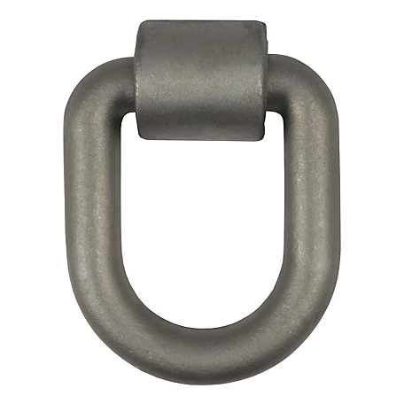 CURT 3 in. x 4 in. Weld-On Tie-Down D-Ring (15,587 lb., Raw Steel), 83780