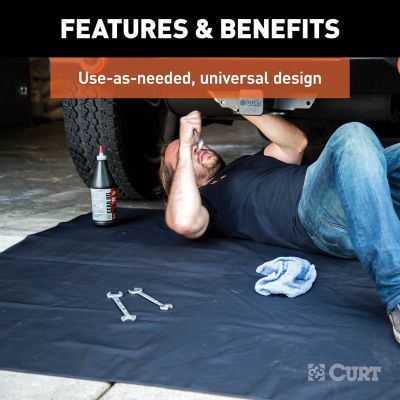 Image showing  Seat Defender 60 in. x 60 in. Removable Waterproof Black Cargo Blanket Protector, 18530