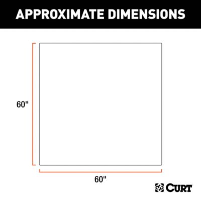 Image showing  Seat Defender 60 in. x 60 in. Removable Waterproof Black Cargo Blanket Protector, 18530