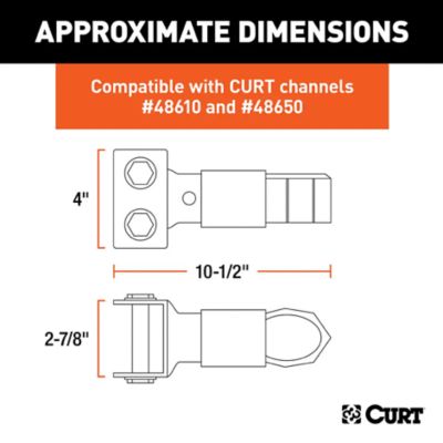 Image showing  2-5/16 in. Channel-Mount Coupler with Sleeve-Lock, 12,500 lb., Black
