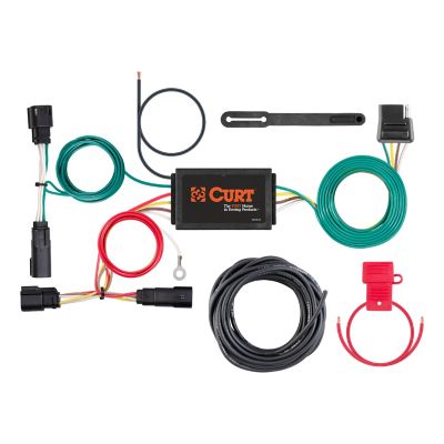 CURT Custom Wiring Harness, 4-Way Flat Output, Select Ford Escape, 56320