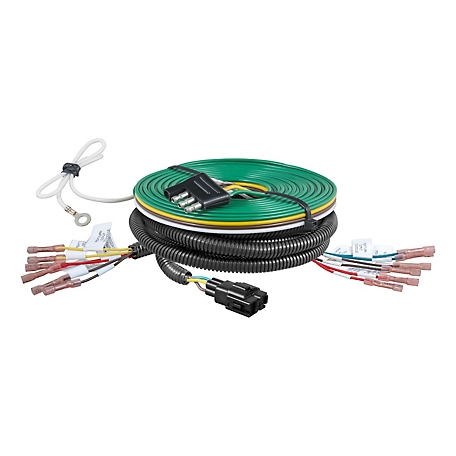 CURT Universal Splice-In Towed-Vehicle RV Wiring Harness for Dinghy Towing