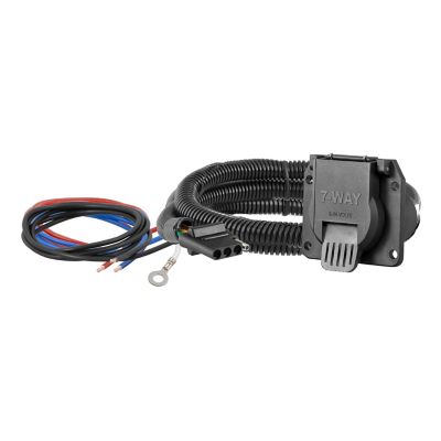 CURT Dinghy Towing Electrical Adapter (4-Way Flat Vehicle to 7-Way RV Blade)