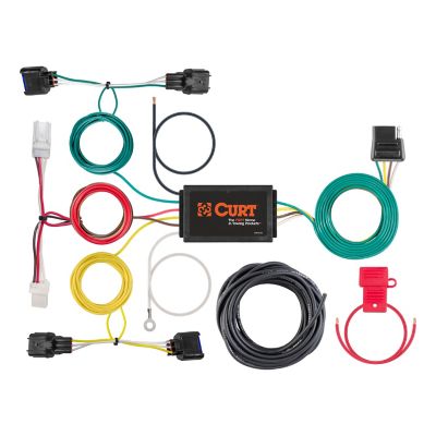 CURT Custom Wiring Harness, 4-Way Flat Output, Select Hyundai Kona, 56409