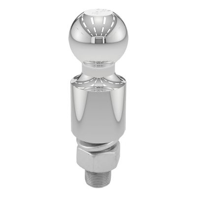 Image showing  2 in. Trailer Ball (1 in. x 2-1/8 in. Shank, 2 in. Rise, 6,000 lb., Chrome), 40034