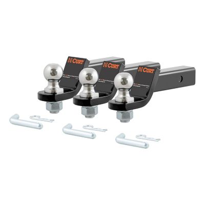CURT Loaded Ball Mounts with 2 in. Balls (2 in. Shank, 7,500 lb., 2 in. Drop, 3 Pack), 45037