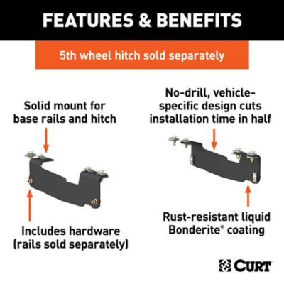Image showing  Custom 5th Wheel Brackets for Select Ford F-150 (Except 5.5 ft. Bed)