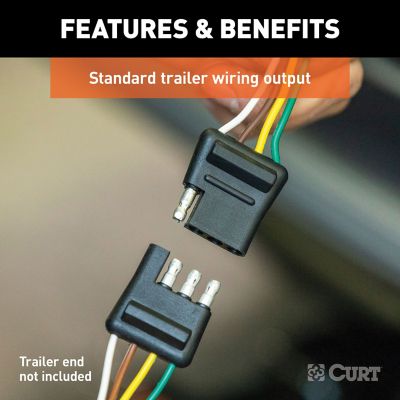 Image showing 1 th CURT Custom Wiring Harness, 4-Way Flat Output, Select Ford Fusion, 56048