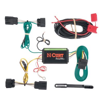 CURT Custom Wiring Harness, 4-Way Flat Output, Select Dodge Dart, 56179