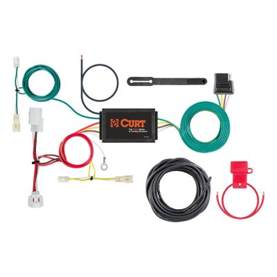 CURT Custom Wiring Harness, 4-Way Flat Output, Select Mazda 6, 56280
