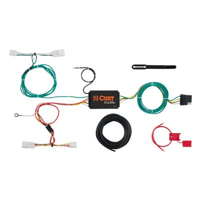 CURT Custom Wiring Harness, 4-Way Flat Output, Select Scion iM, Toyota Corolla, 56309