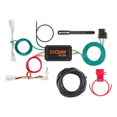 CURT Custom Wiring Harness, 4-Way Flat Output, Select Toyota Avalon, 56416