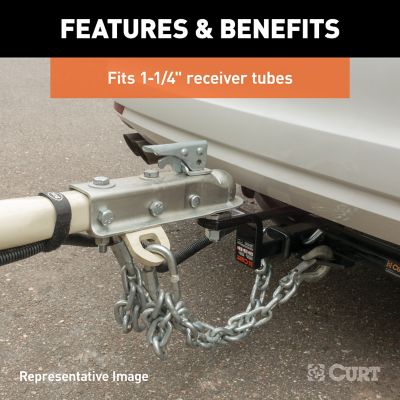 Image showing  1-1/4 in. Shank Class 2 Ball Mount, 3-1/4 in. Drop, 3,500 lb. Capacity, 9-3/8 in. L