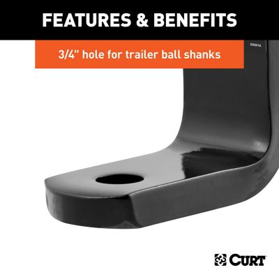 Image showing 5 th CURT 1-1/4 in. Shank Class 2 Ball Mount, 3-1/4 in. Drop, 3,500 lb. Capacity, 9-3/8 in. L