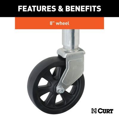 Image showing  1,500 lb. Marine Trailer Jack with 8 in. Wheel, 10 in. Travel