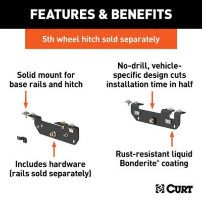 Image showing  Custom 5th Wheel Brackets for Select Ford F-250, F-350 and F-450 Super Duty, 16424