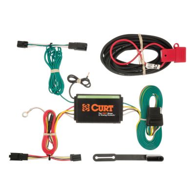 CURT Custom Wiring Harness, 4-Way Flat Output, Select Chevrolet Malibu, 56176