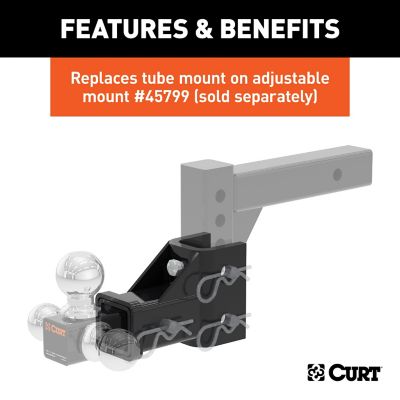 Image showing  Replacement Adjustable Tri-Ball Tube Mount for #45799, 45802