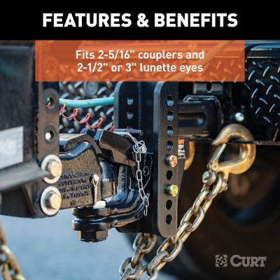 Image showing  Replacement Channel Mount Ball and Pintle Hitch with 2-5/16 in. Ball, 20,000 lb. Capacity