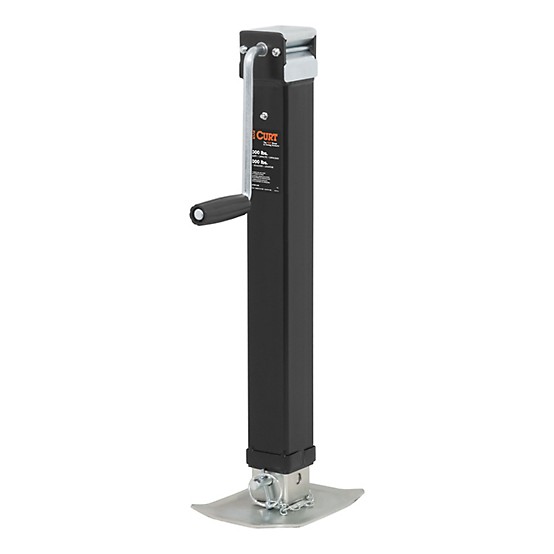 CURT Direct-Weld Square Jack with Side Handle (8,000 lbs., 15 CURT Direct-Weld Square Jack with Side Handle (8,000 lbs., 15