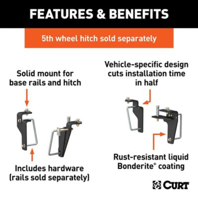 Image showing  Custom 5th Wheel Brackets for Select Ram 2500 and 3500