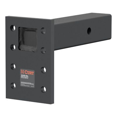 CURT Adjustable Pintle Mount (2-1/2 in. Shank, 18,000 lb., 7 in. High, 8 in. Long), 48329