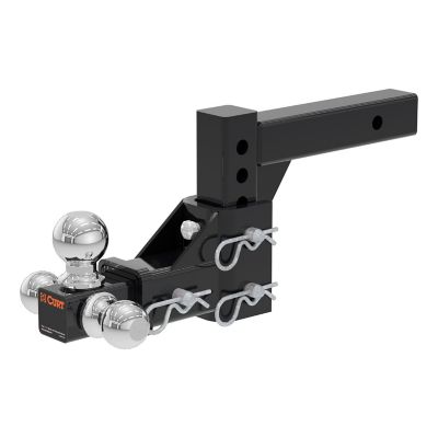 CURT 2 in. Receiver Adjustable Tri-Ball Hitch Mount with 1-7/8 in., 2 in. and 2-5/16 in. Ball, 6,000/7,500/10,000 lb.