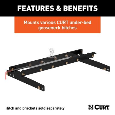 Image showing  Under-Bed Gooseneck Installation Brackets, Select Dodge Ram 1500, 2500, 3500