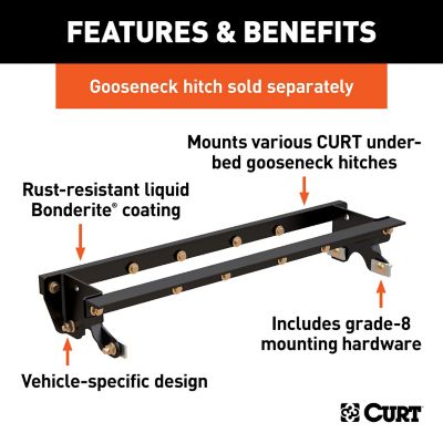 Image showing  Double Lock Gooseneck Installation Brackets, Select Ford F-150