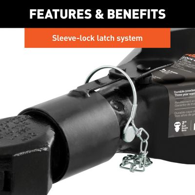 Image showing  2 in. A-Frame Coupler with Sleeve-Lock, 7,000 lb., Black