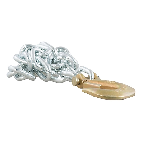 CURT 35 in. Safety Chain with 1 Clevis Hook (11,700 lb., Clear Zinc), 80314