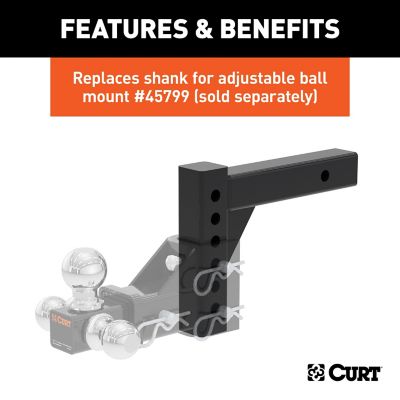 Image showing  Replacement Adjustable Ball Mount Shank for 45049 or 45799
