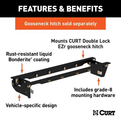 Image showing  Double Lock EZr Gooseneck Installation Brackets, Select Ford F-250, F-350, 60645