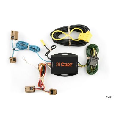 CURT Custom Wiring Harness, 4-Way Flat Output, Select Nissan Versa, 56021
