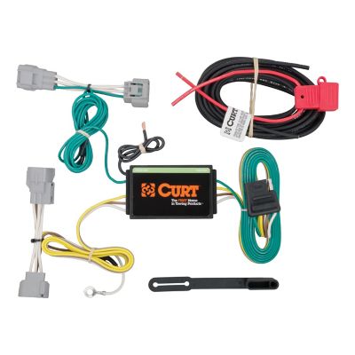 CURT Custom Wiring Harness, 4-Way Flat Output, Select Jeep Cherokee, 56208