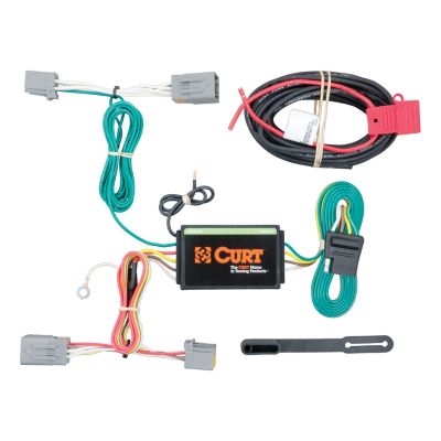 CURT Custom Wiring Harness, 4-Way Flat Output, Select Volvo S60, Cross Country, 56224