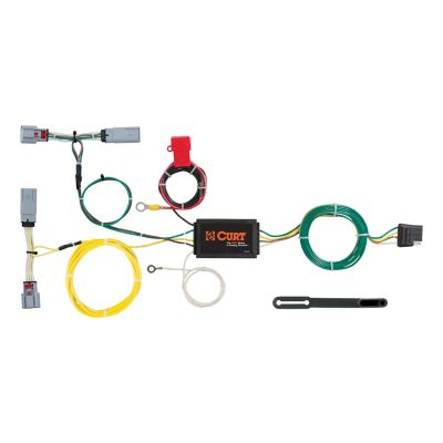 CURT Custom Wiring Harness, 4-Way Flat Output, Select Chrysler 300, 56235