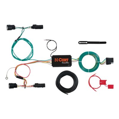 CURT Custom Wiring Harness, 4-Way Flat Output, Select Ford Focus Hatchback, 56273