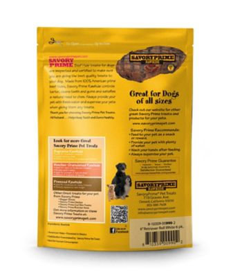 Image showing  6 in. Supreme Retriever Roll White for Dogs, 6 pk.