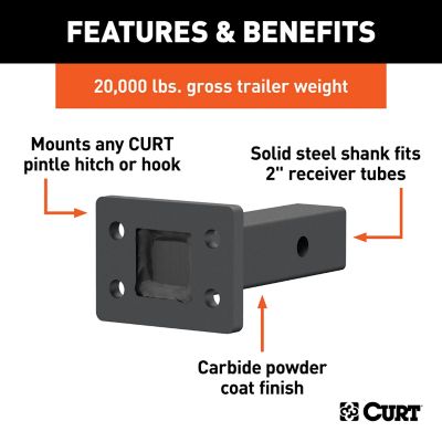 Image showing  Pintle Mount (2 in. Shank, 20,000 lb., 6 in. Long), 48326