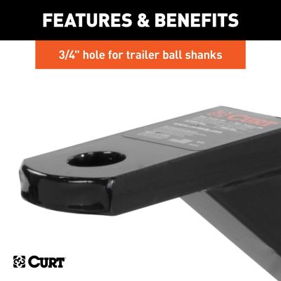 Image showing  Vertical Receiver Ball Mount (1-1/4 in. Shank, 3,500 lb.)