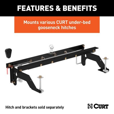 Image showing  Under-Bed Gooseneck Installation Brackets, Select Dodge Ram 1500