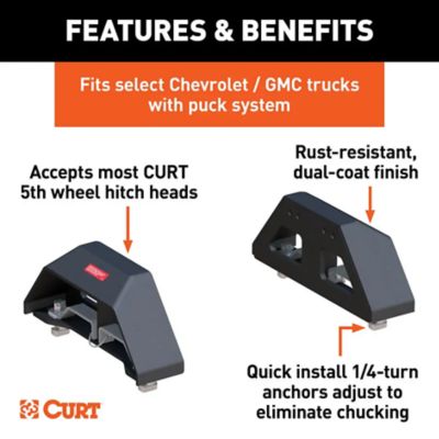 Image showing  Puck System 5th Wheel Legs for Select 8 ft. GM Trucks