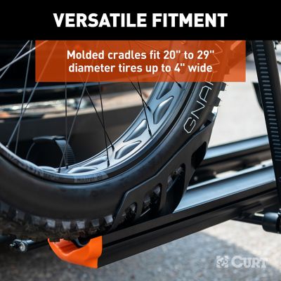 Image showing  2-Bicycle Aluminum Tray-Style Hitch-Mounted Bike Rack, 2 in. Shank