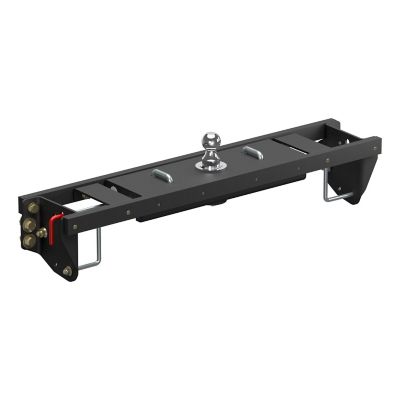 Image showing  25,000 lb. Capacity Double Lock EZr Gooseneck Hitch Kit with Brackets for Select Silverado and Sierra HD