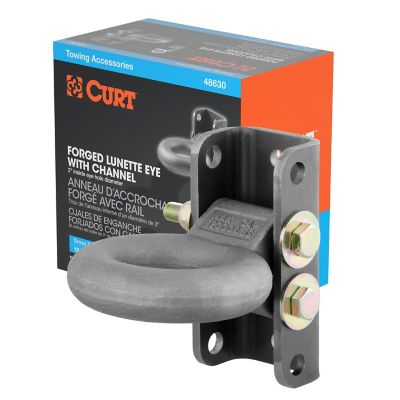 CURT Adjustable Lunette Ring (12,000 lb., 3 in. Eye, 7-1/2 in. Channel Height, Packaged), 48630
