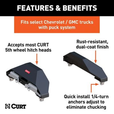 Image showing  Puck System 5th Wheel Legs for Select 8 ft. Chevy and GMC Trucks